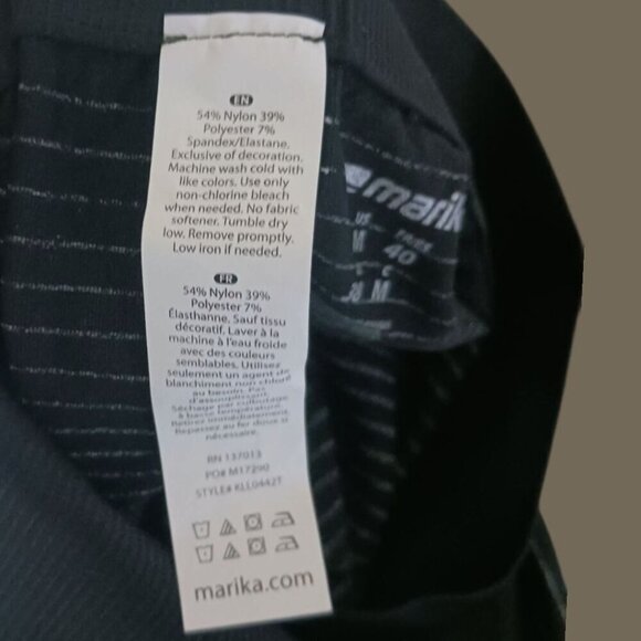 Marika High-Waisted Ombre Seamless Leggings Gray/Black Size Medium - Picture 14 of 15